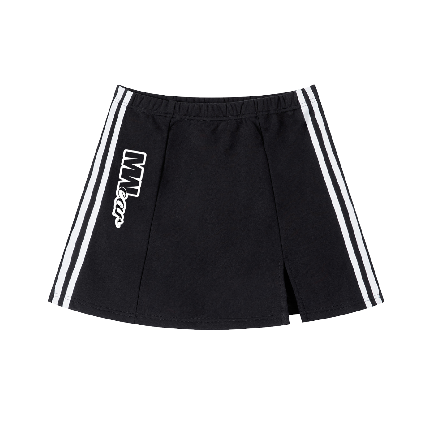 MWear Contrast Side Stripe Slit Skirt