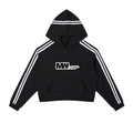 MWear Contrast Side Stripe Cropped Hoodie